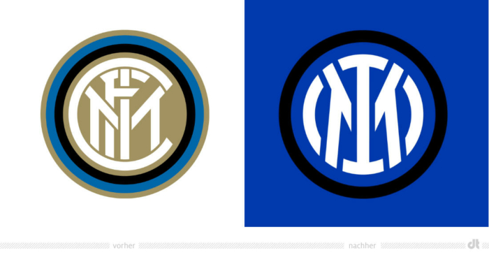 国际米兰标志 - 之前和之后